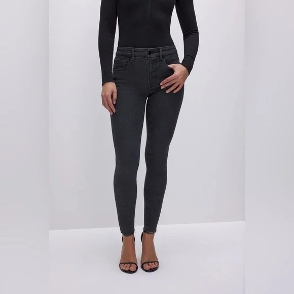 Good American Good Legs Skinny Black/grey Jeans size 4/27 - Picture 1 of 6